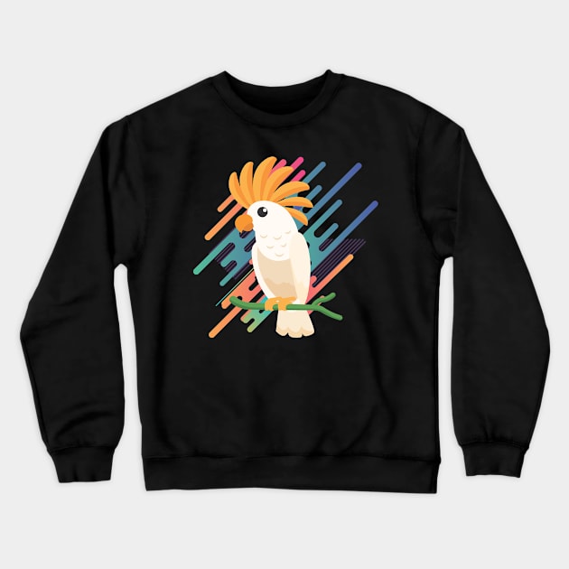 Tropic Zoo Animal Bird Crewneck Sweatshirt by ManulaCo